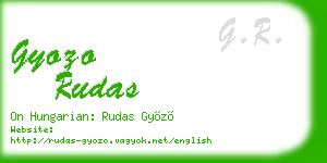 gyozo rudas business card